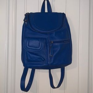Tignanello Blue leather back pack